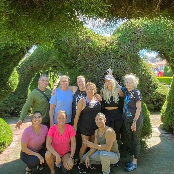 Guests exploring the lush landscapes of Costa Rica during a group outing at The Healing Sanctuary’s Tropical Retreat, fostering connection and personal growth.